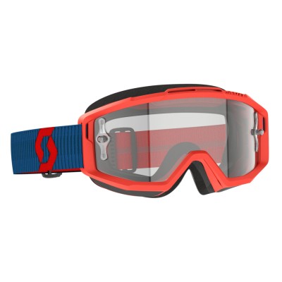 SCOTT Gogle Split OTG dark blue/neon red / clear works