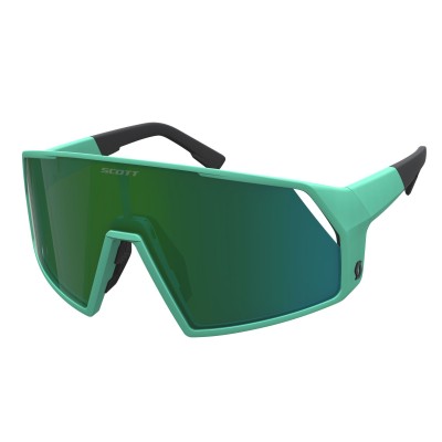 SCOTT Okulary Sunglasses Pro Shield soft teal green / green chrome