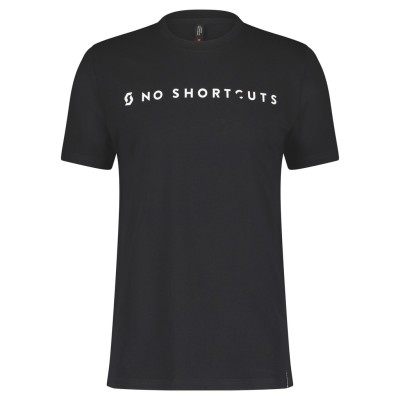 SCOTT Koszulka Męska Tee No Shortcuts s/sl black