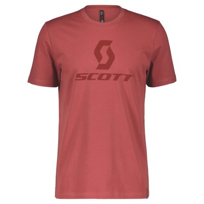 SCOTT Koszulka MęskaTee Icon s/sl burnt red