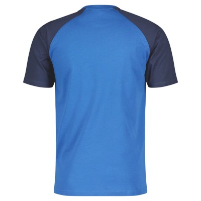 SCOTT Koszulka Męska Tee Icon Raglan s/sl storm blue/midnight blue