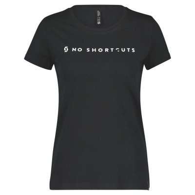 SCOTT Koszulka Damska Tee No Shortcuts s/sl black