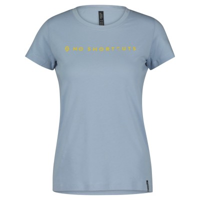 SCOTT Koszulka Damska Tee No Shortcuts s/sl glace blue