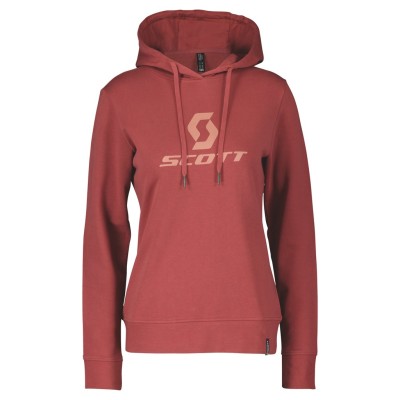 SCOTT Bluza Damska Hoody Icon l/sl burnt red