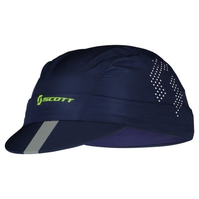 SCOTT Czapka Cap Performance midnight blue/sulphur yellow one size