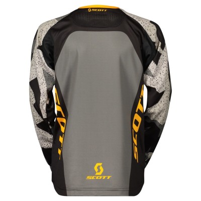 SCOTT Bluza Junior Jersey 350 Camo black/yellow