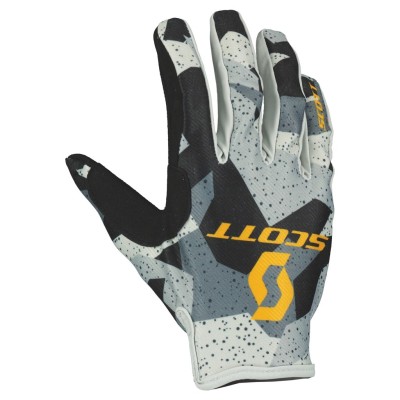 SCOTT Rękawice Glove 350 Fury Evo camo grey/yellow