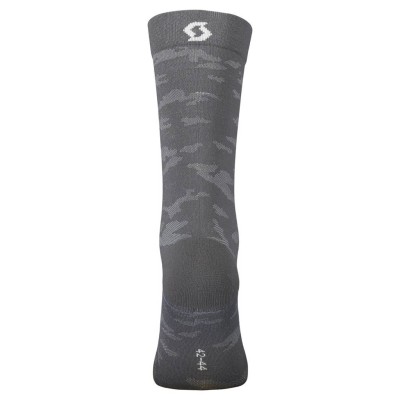 SCOTT Skarpety SMU Sock Trail Camo Crew dark grey/white