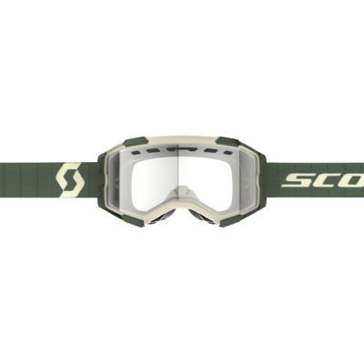 SCOTT Gogle Fury Enduro kaki green / clear works
