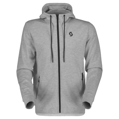 SCOTT Bluza Męska Hoody Tech Zip grey melange