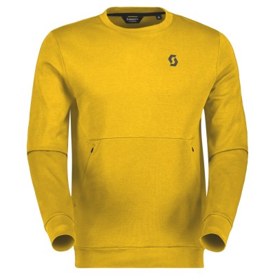 SCOTT Bluza męska Crewneck Tech mellow yellow