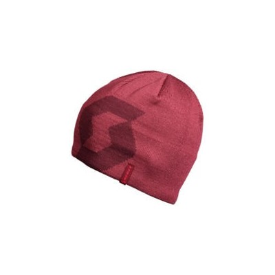 SCOTT Czapka Junior Beanie Team ruby red / mahogany red one size