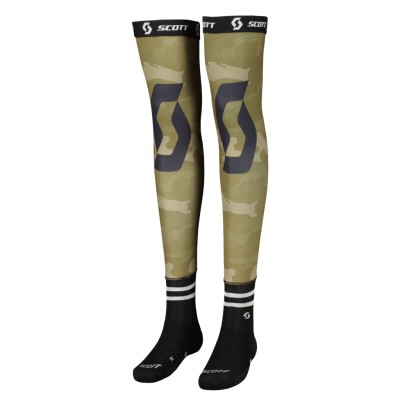 SCOTT Skarpety Socks Knee Brace camo green