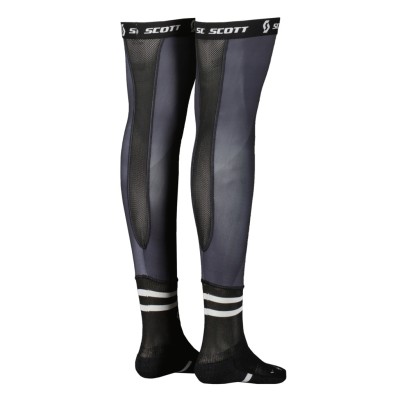 SCOTT Skarpety Socks Knee Brace black/white