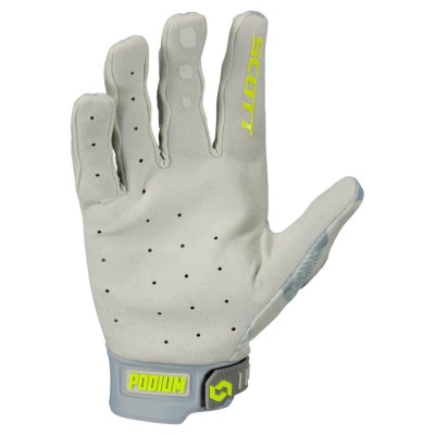 SCOTT Rękawice Glove Podium Pro light grey/neon yellow
