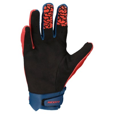 SCOTT Rękawice Junior Glove Evo Track dark blue/neon red