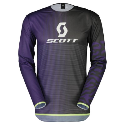 SCOTT Bluza Jersey Podium Pro dark purple/mint green