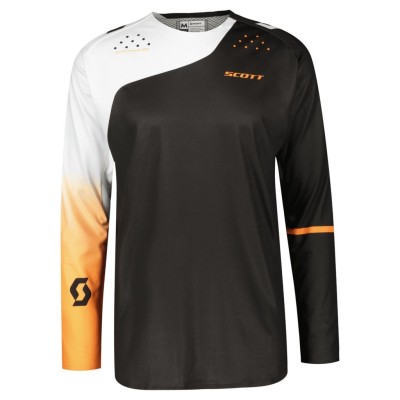 SCOTT Bluza Jersey Podium Pro caviar black/shocking orange