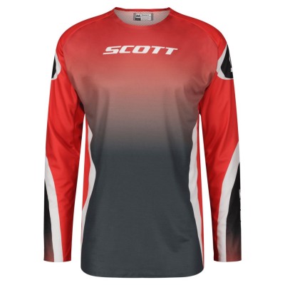 SCOTT Bluza Jersey Podium Pro fast red/caviar black