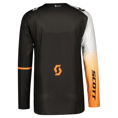SCOTT Bluza Jersey Podium Pro caviar black/shocking orange