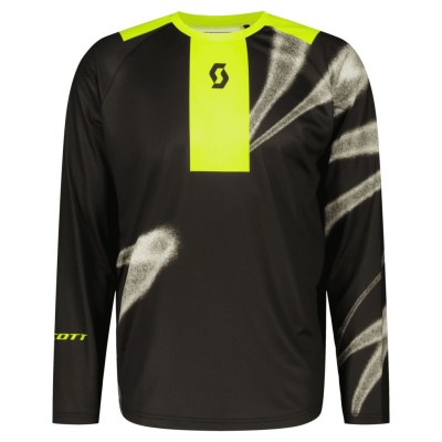 SCOTT Bluza Jersey Evo Dirt caviar black/safety yellow