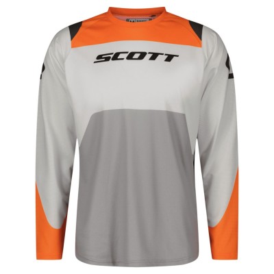 SCOTT Bluza Jersey Evo Race bright white/shocking orange