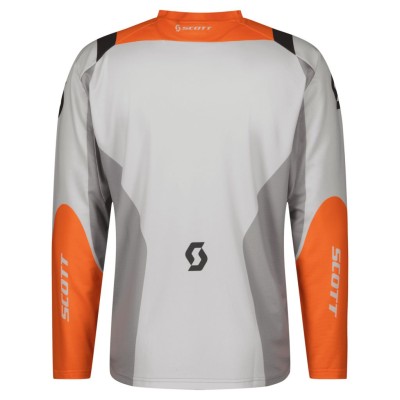 SCOTT Bluza Jersey Evo Race bright white/shocking orange