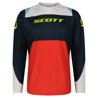 SCOTT Bluza Jersey Evo Race sail blue/fast red