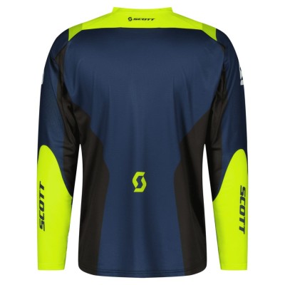 SCOTT Bluza Jersey Evo Race midnight purple/safety yellow