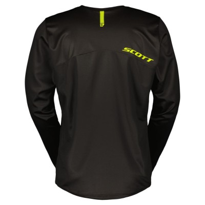 SCOTT Bluza Jersey Compete caviar black/safety yellow