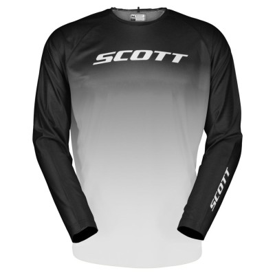 SCOTT Bluza Jersey Evo Swap caviar black/bright white