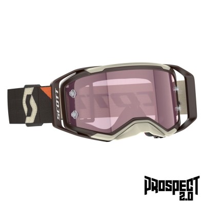 SCOTT Gogle Prospect 2.0 AMP deep brown/beige / rose works