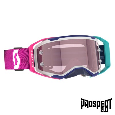 SCOTT Gogle Prospect 2.0 AMP stealth blue/radiant pink / rose works