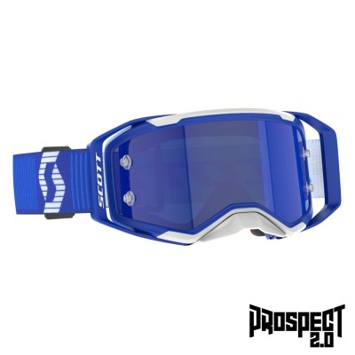 SCOTT Gogle Prospect 2.0 blue/white / blue chrome works