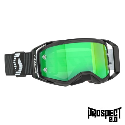 SCOTT Gogle Prospect 2.0 black/white / green chrome works