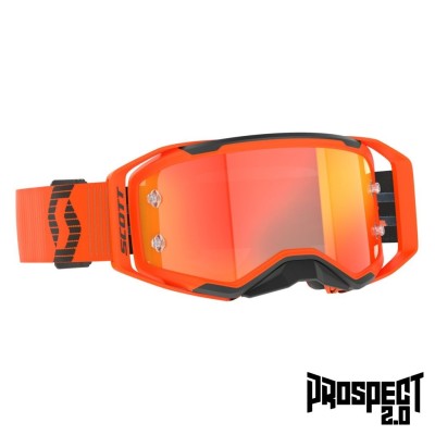 SCOTT Gogle Prospect 2.0 orange/black / orange chrome works