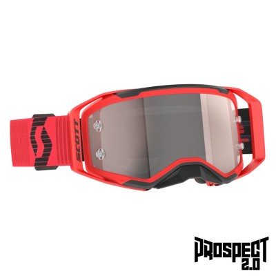 SCOTT Gogle Prospect 2.0 red/black / silver chrome works
