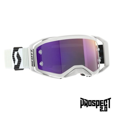SCOTT Gogle Prospect 2.0 white/black / purple chrome works
