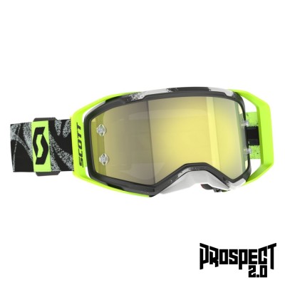 SCOTT Gogle Prospect 2.0 caviar black/safety yellow / yellow chrome works