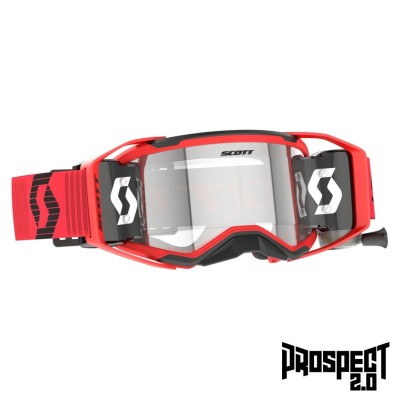 SCOTT Gogle Prospect 2.0 WFS red/black / clear works