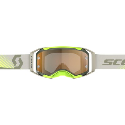 SCOTT Gogle Prospect 2.0 AMP chrome kaki green/neon yellow / gold chrome wor