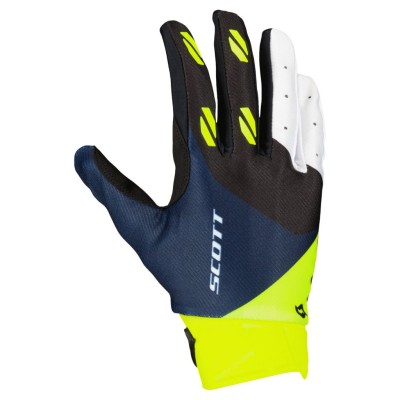 SCOTT Rękawice Glove Evo Race midnight purple/safety yellow