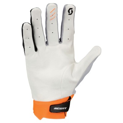 SCOTT Rękawice Glove Evo Race bright white/shocking orange