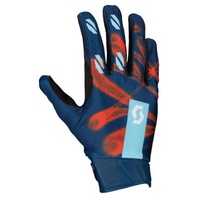 SCOTT Rękawice Glove Evo Dirt sail blue/fast red
