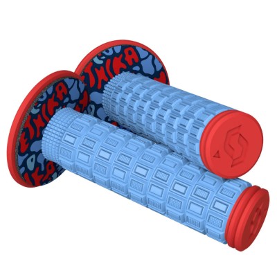 SCOTT Rączki Grip Ethika Mellow + Donut blue/red / one size