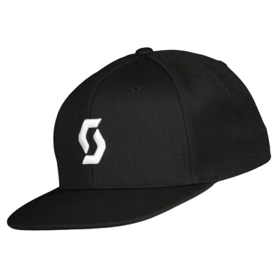 SCOTT Czapka Cap Flat Brim black,one size