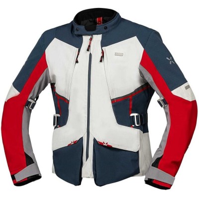 iXS Kurtka Tourster-STX 1.0 laminated jacket light grey-blue-red