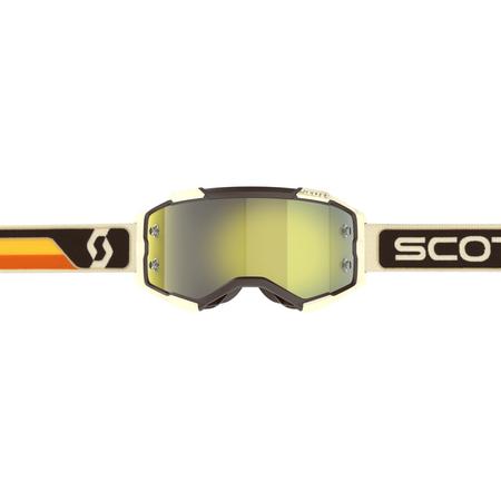 SCOTT Gogle Fury deep brown/beige / yellow chrome works