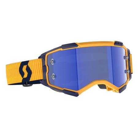 SCOTT Gogle Fury dark yellow/dark blue / blue chrome works