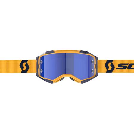 SCOTT Gogle Fury dark yellow/dark blue / blue chrome works